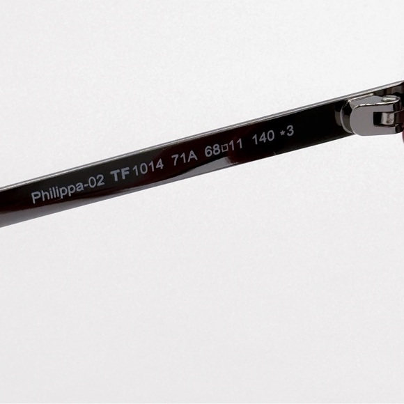 NEW TOM FORD PHILIPPA-02 TF1014 71A WOMEN SUNGLASSES FT01014/S BLACK EYEWEAR - Picture 8 of 10